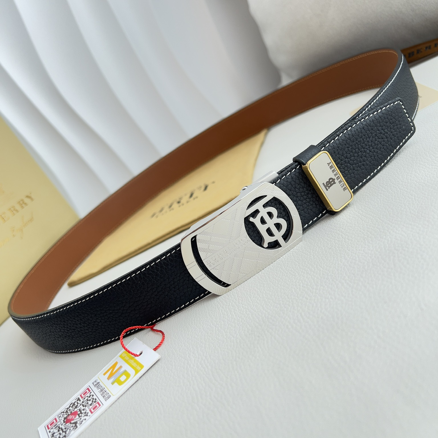 Burberry Mens Belt Width 3.5cm