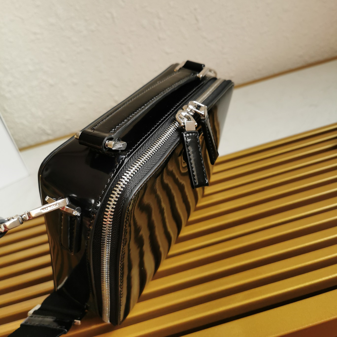 Prada 2VH069 Brique Leather Mens Shoulder Bags Size 22*16*6cm