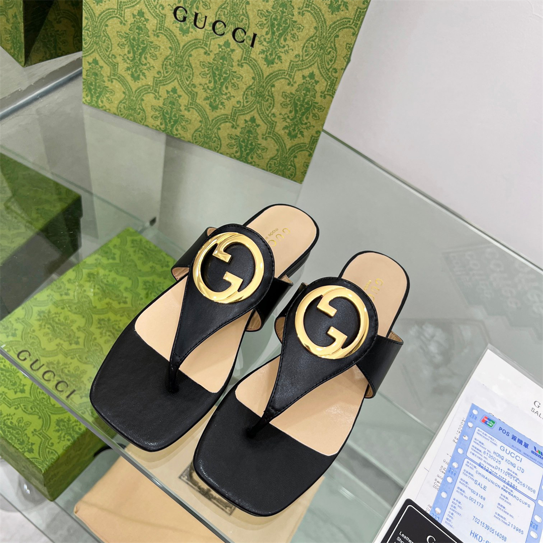 Gucci Blondie thong Slippers Size 36-41 6-Color