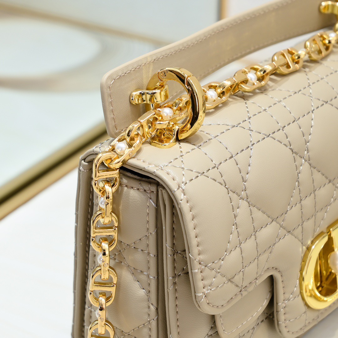 Dior Mini Dior Jolie Top Handle Women Shoulder Bags 19*12*6cm