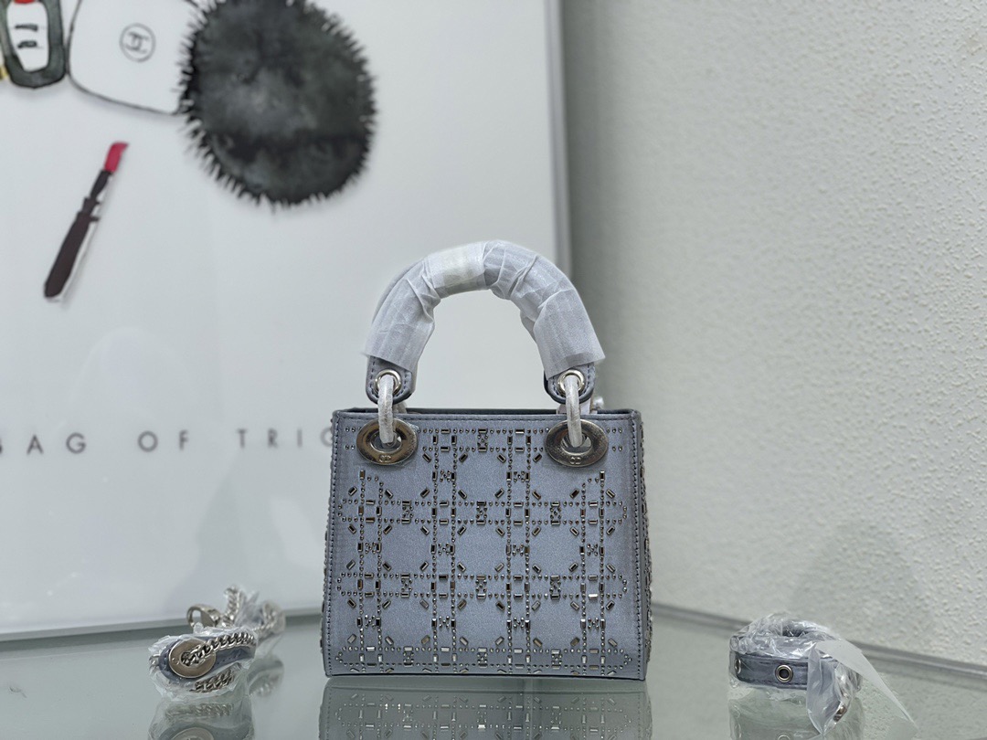 Dior Lady Women Shoulder Bags 17*15*7cm