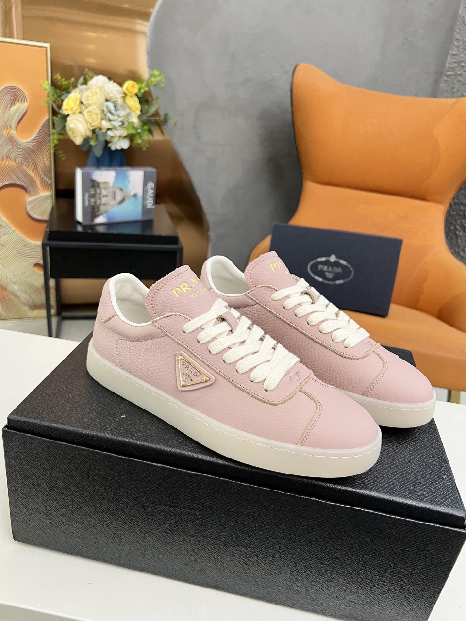 Prada Lane Deer Leather Sneakers Size 36-45