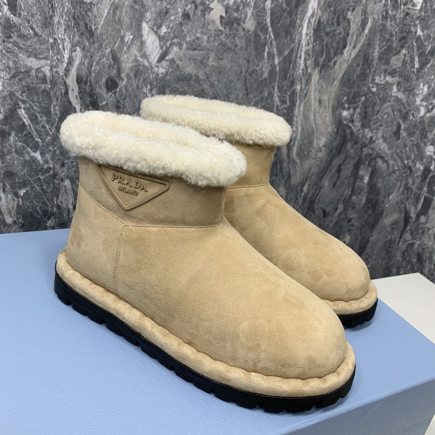 Prada Women Snow Boots Brown Size 36-41