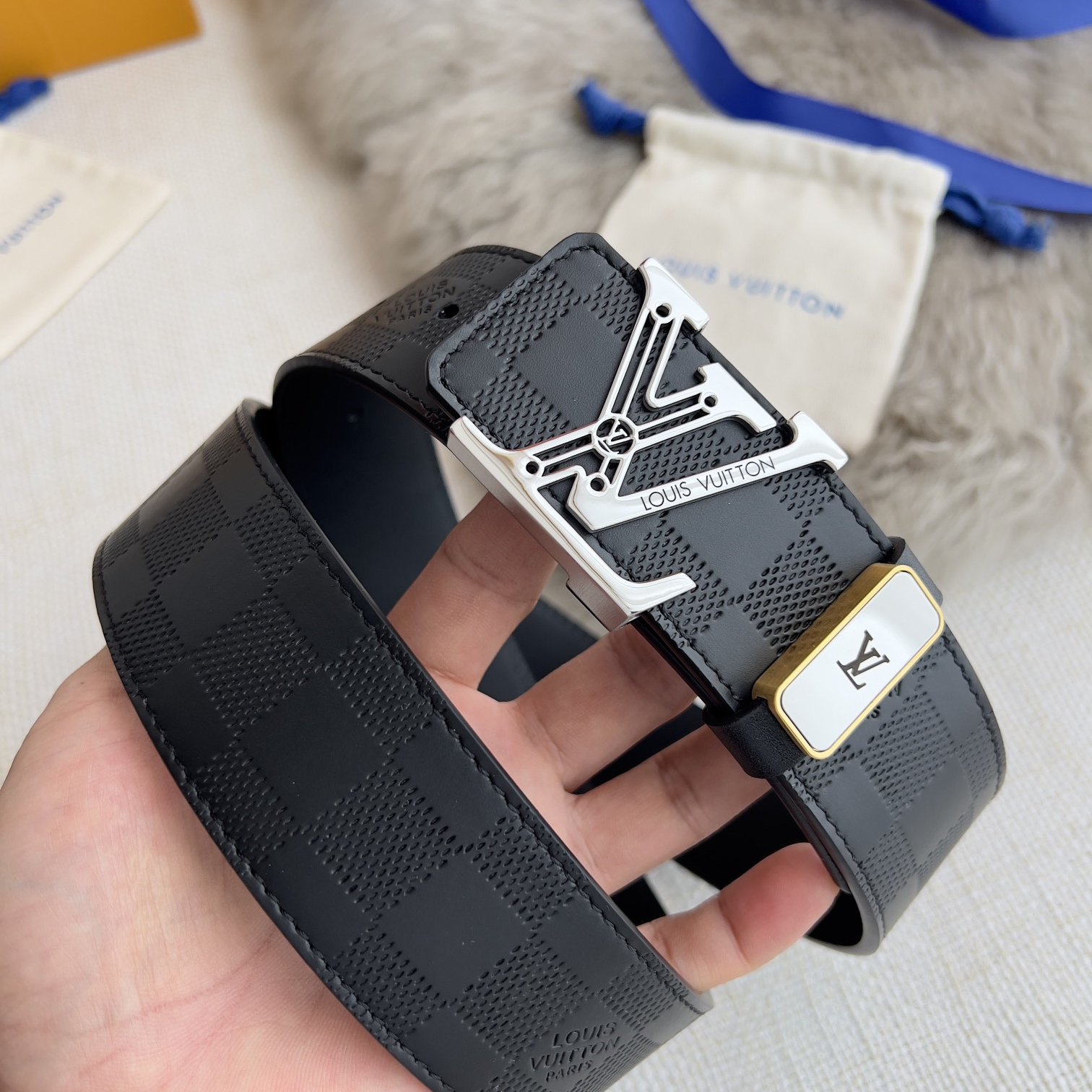 Louis Vuitton Mens Belt Width 3.8cm