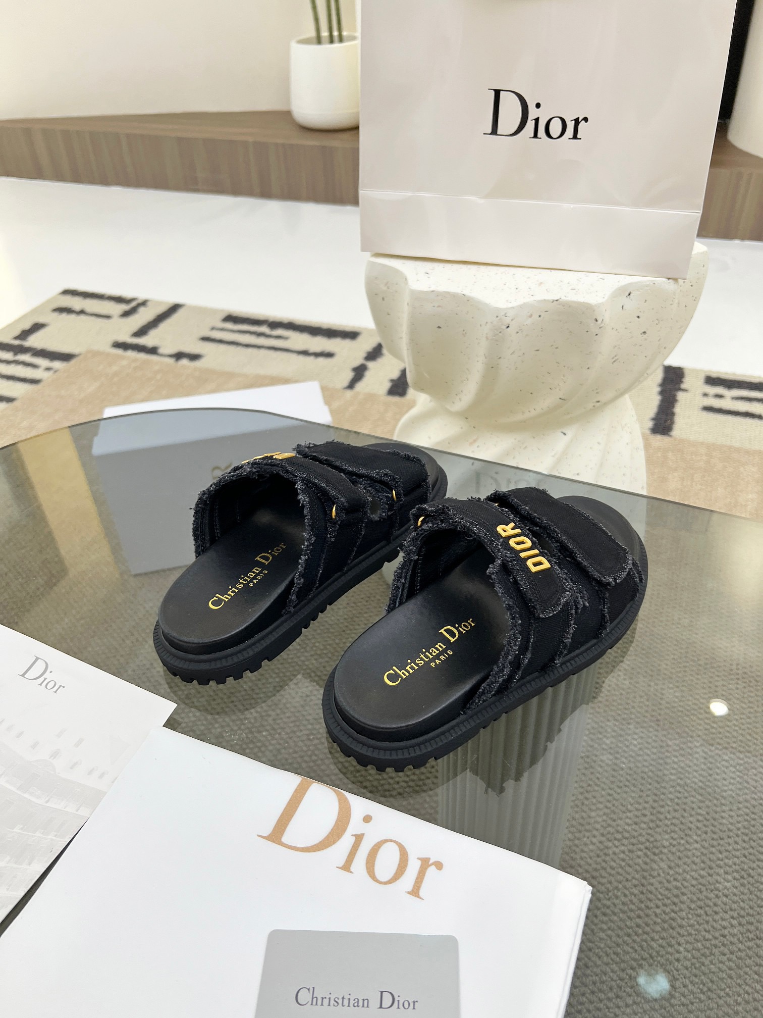 Dior Velcro Women Slippers Size 36-41