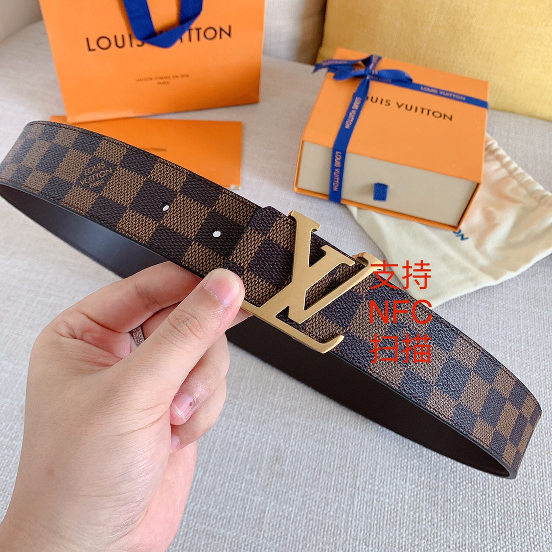 Louis Vuitton Mens Belt Width 4cm