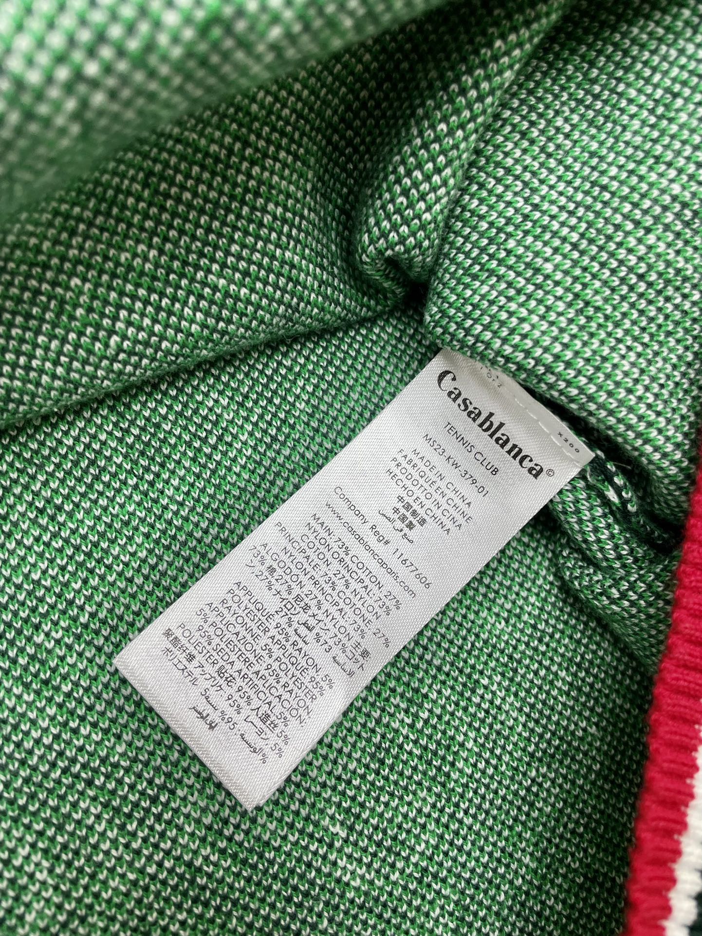 Casablanca Polo Shirt Size S-XL