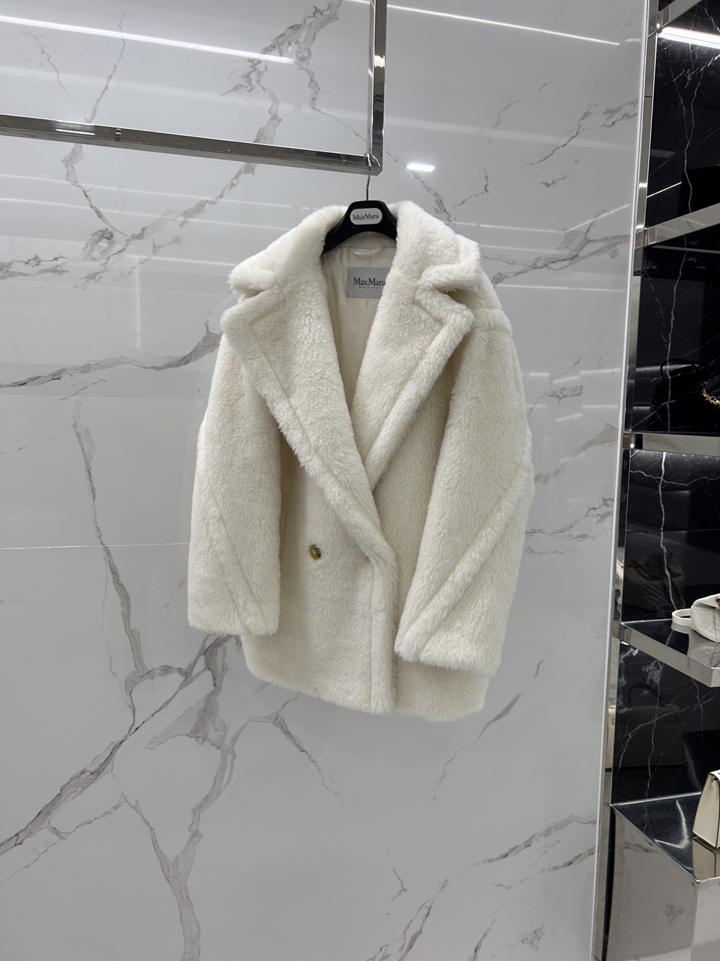 Max Mara Teddy fur Short coat Size XS-M