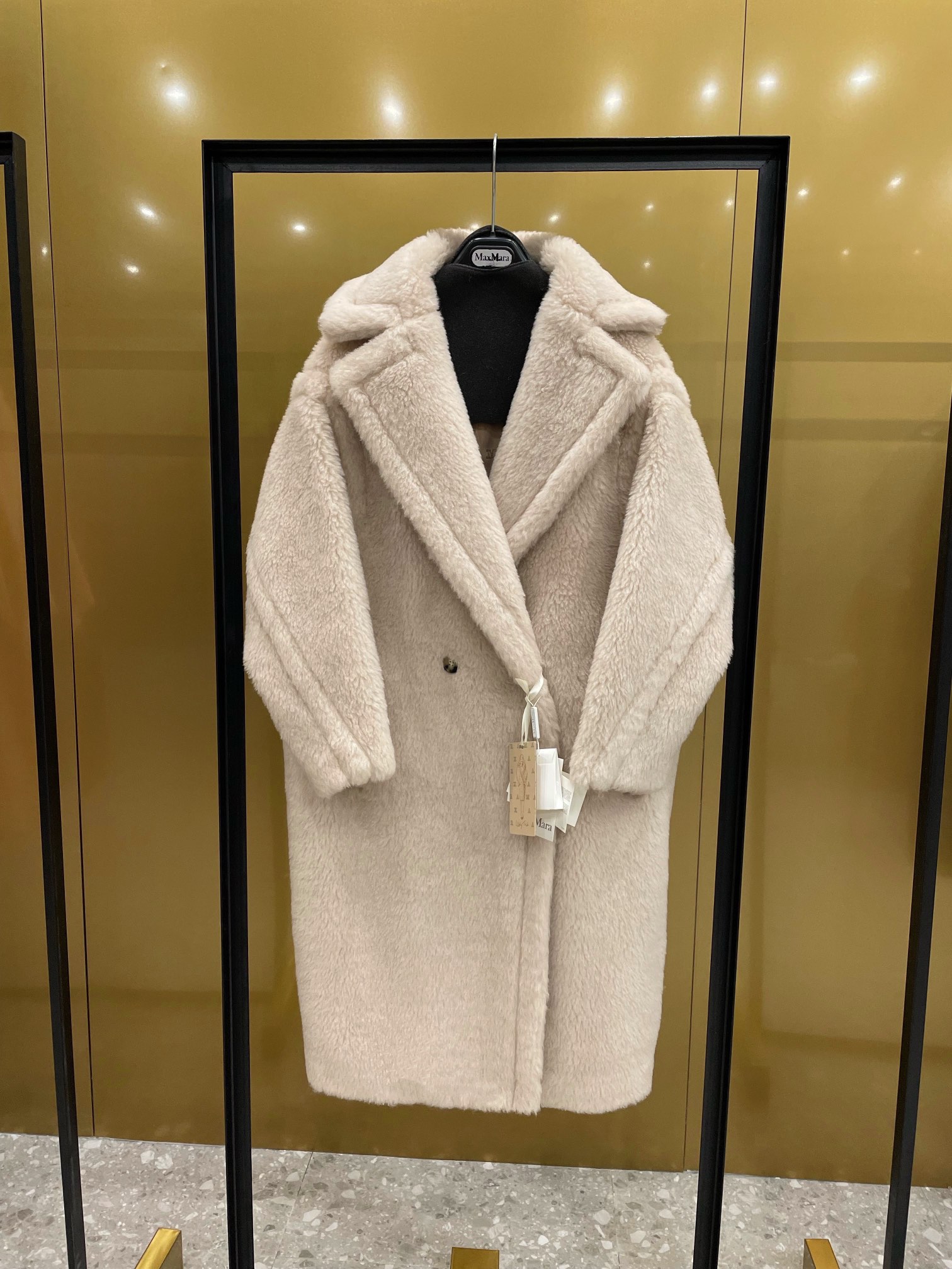 Max Mara Teddy fur long coat Size XS-M