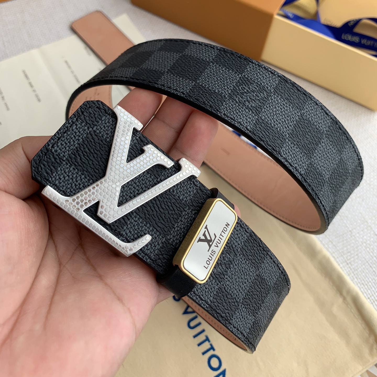 Louis Vuitton Mens Belt Width 3.8cm