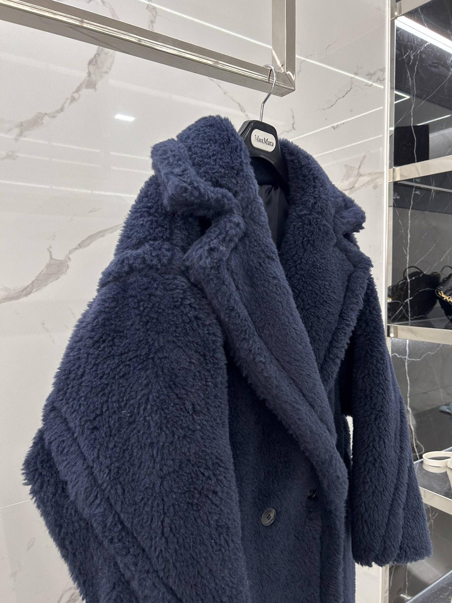 Max Mara Teddy fur long coat Size XS-M