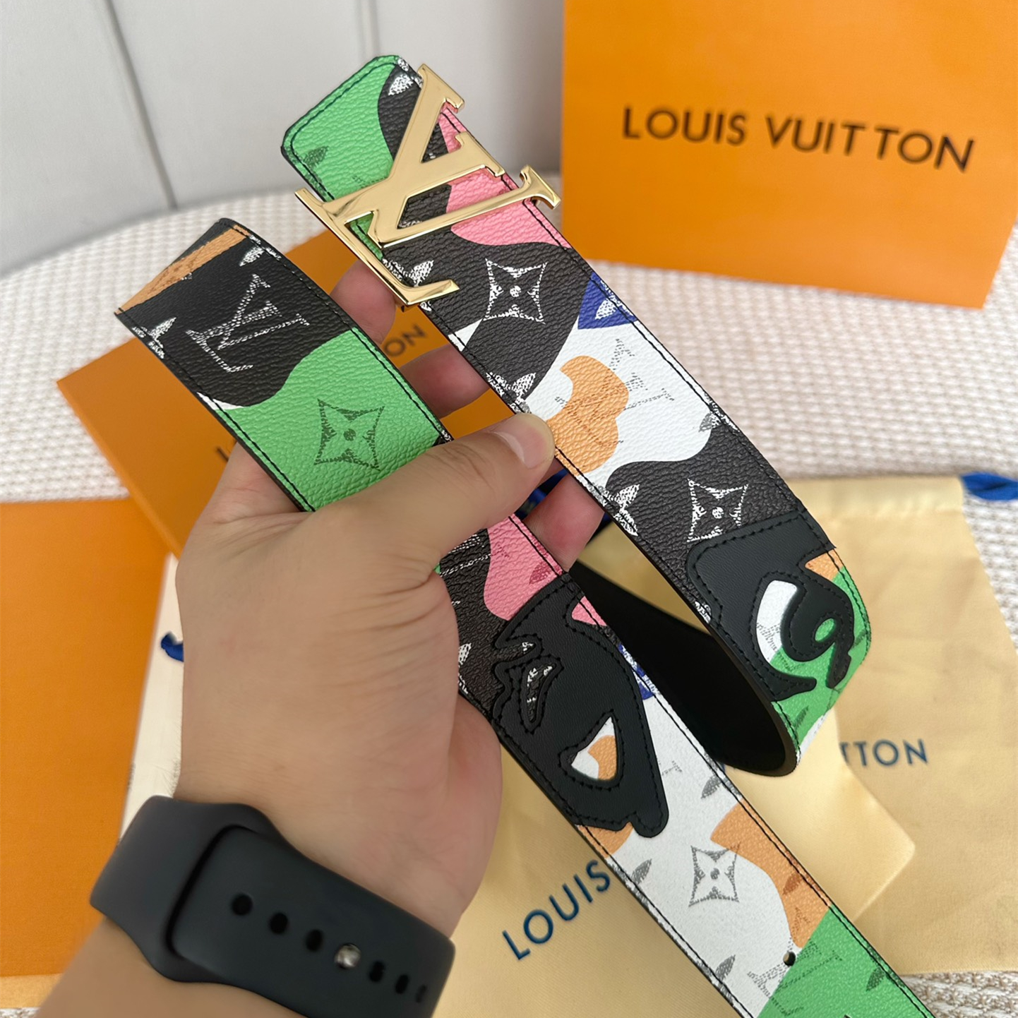 Louis Vuitton Mens Belt Width 4cm