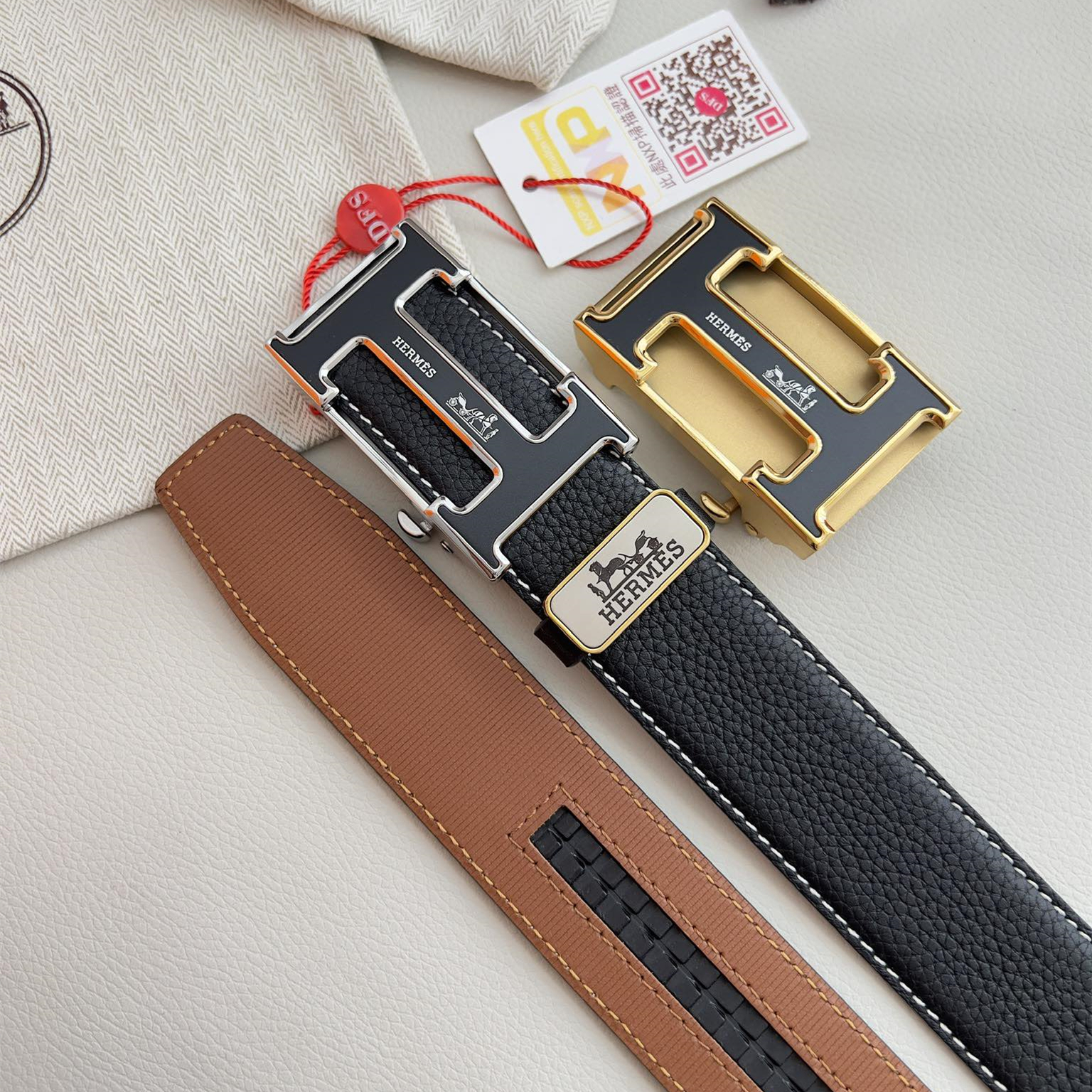 Hermes Mens Belt Width 3.5cm