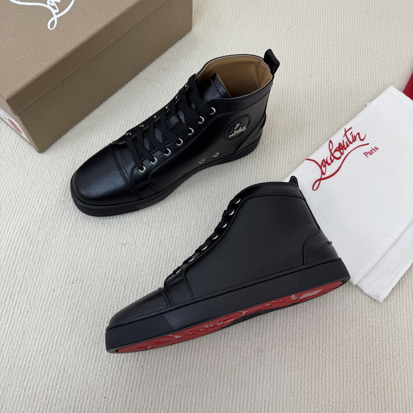 Christian Louboutin Louis High-Top Sneaker Size 36-46
