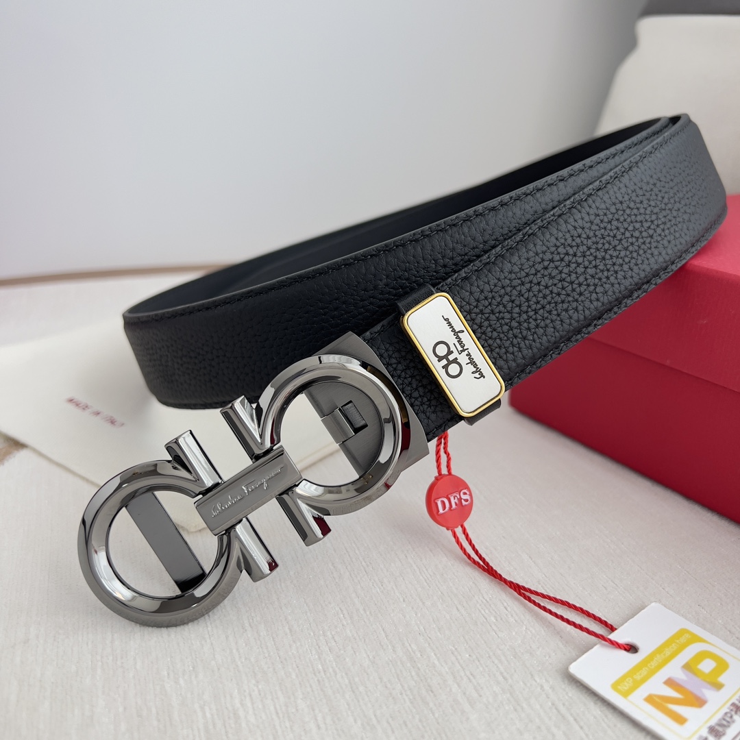 Ferragamo Mens Belt Width 3.5cm