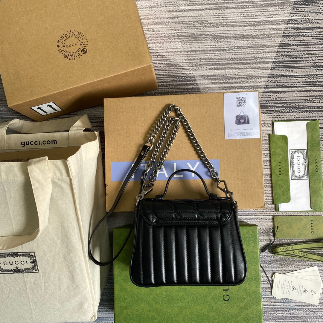 Gucci GG Marmont Top Handle Women Shoulder Bags Size 21*15.5*8cm