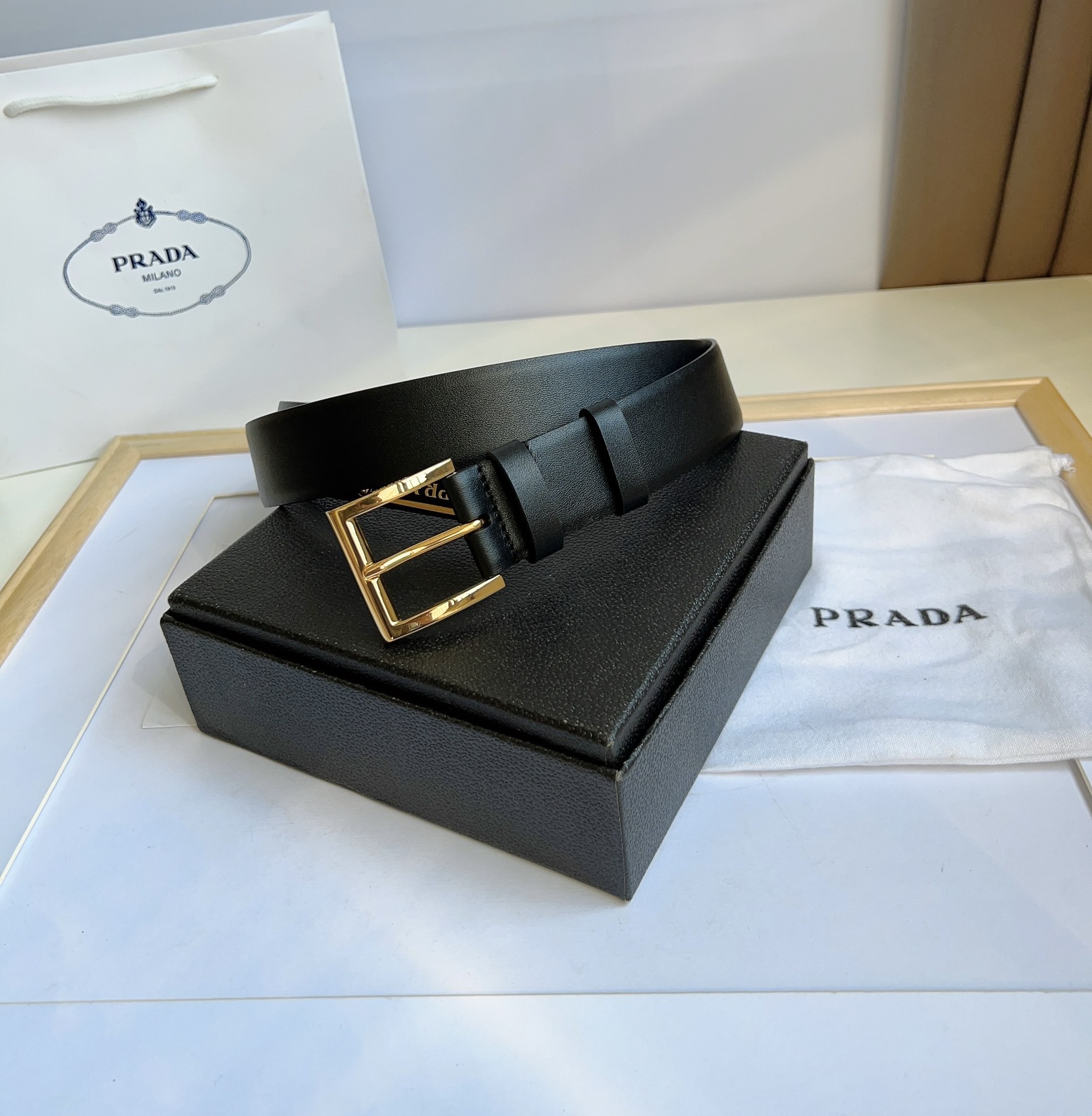 Prada Mens Belt Width 3.5cm