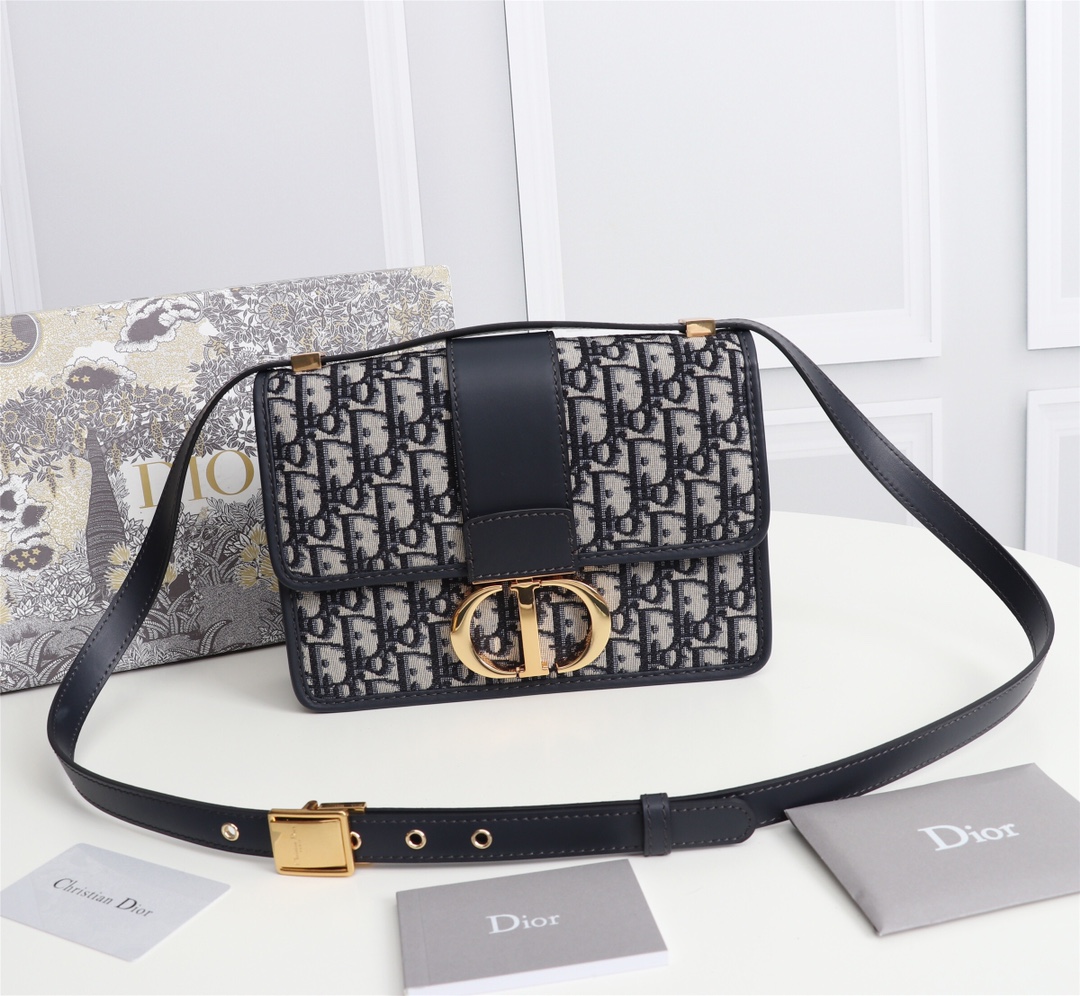 Dior Montaigne Women Shoulder Bags 24*17*8cm