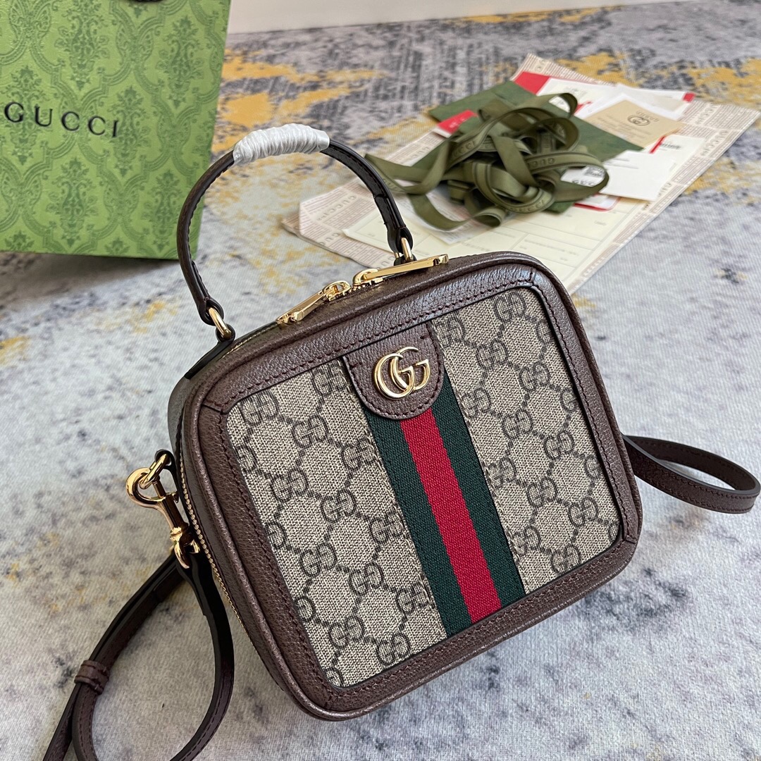Gucci Ophidia GG Mini Women Shoulder Bags 17.5*16.5*9.5cm