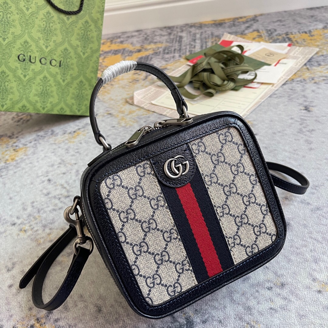 Gucci Ophidia GG Mini Women Shoulder Bags 17.5*16.5*9.5cm