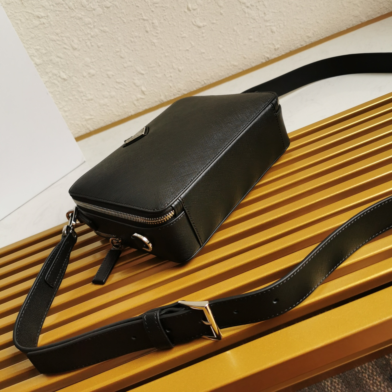 Prada 2VH069 Brique Leather Mens Shoulder Bags Size 22*16*6cm