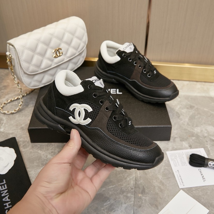 Chanel 2024 New Coton Tweed Sneaker Size 36-46