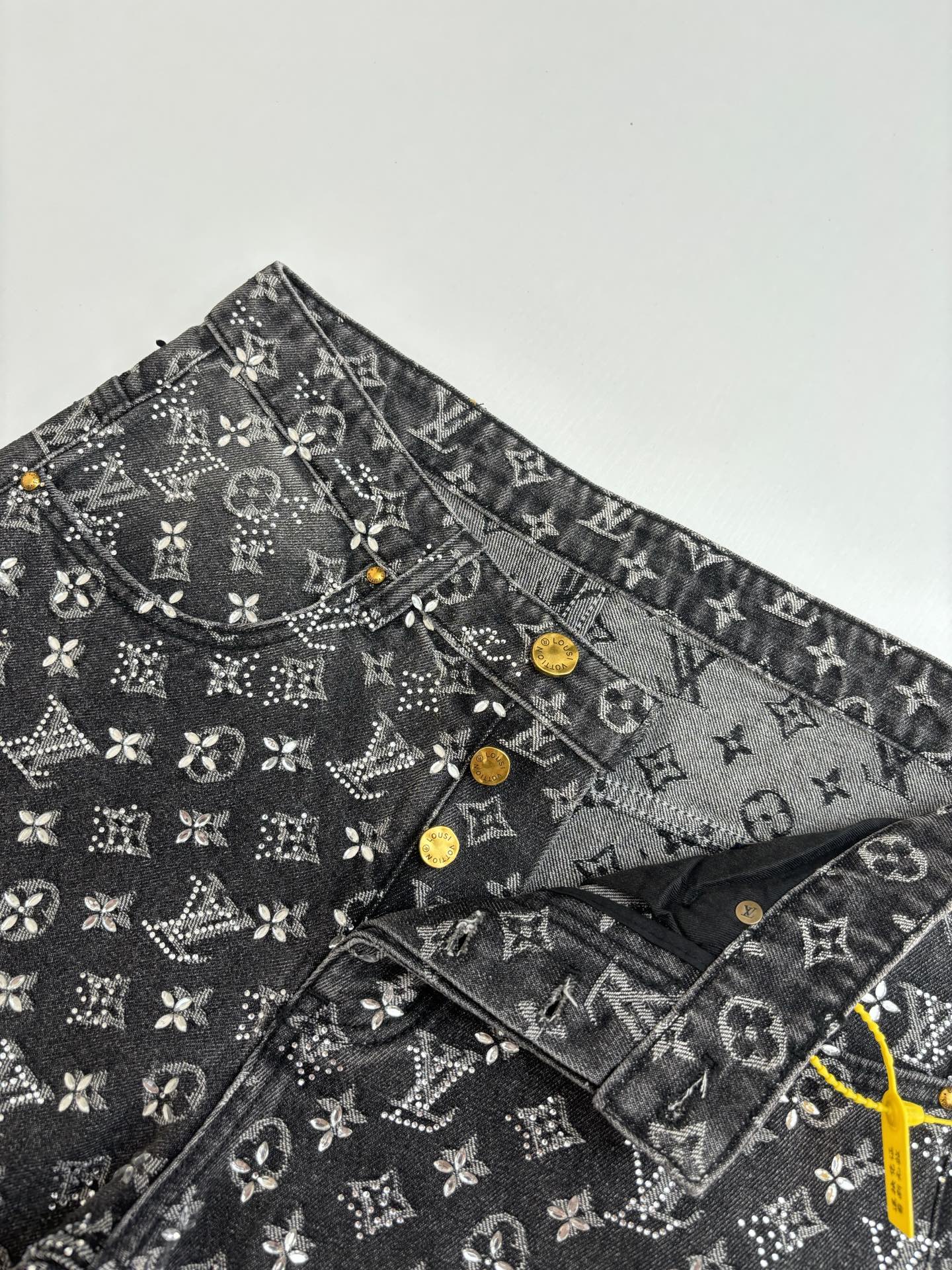 Louis Vuitton Monogram Pants Jeans Size S-XL