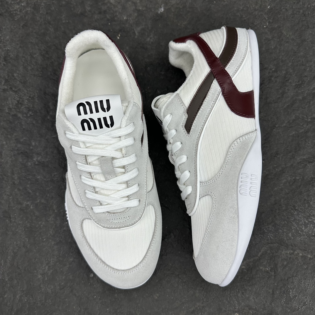 MiuMiu Suede leather and fabric Sneaker Size 35-40