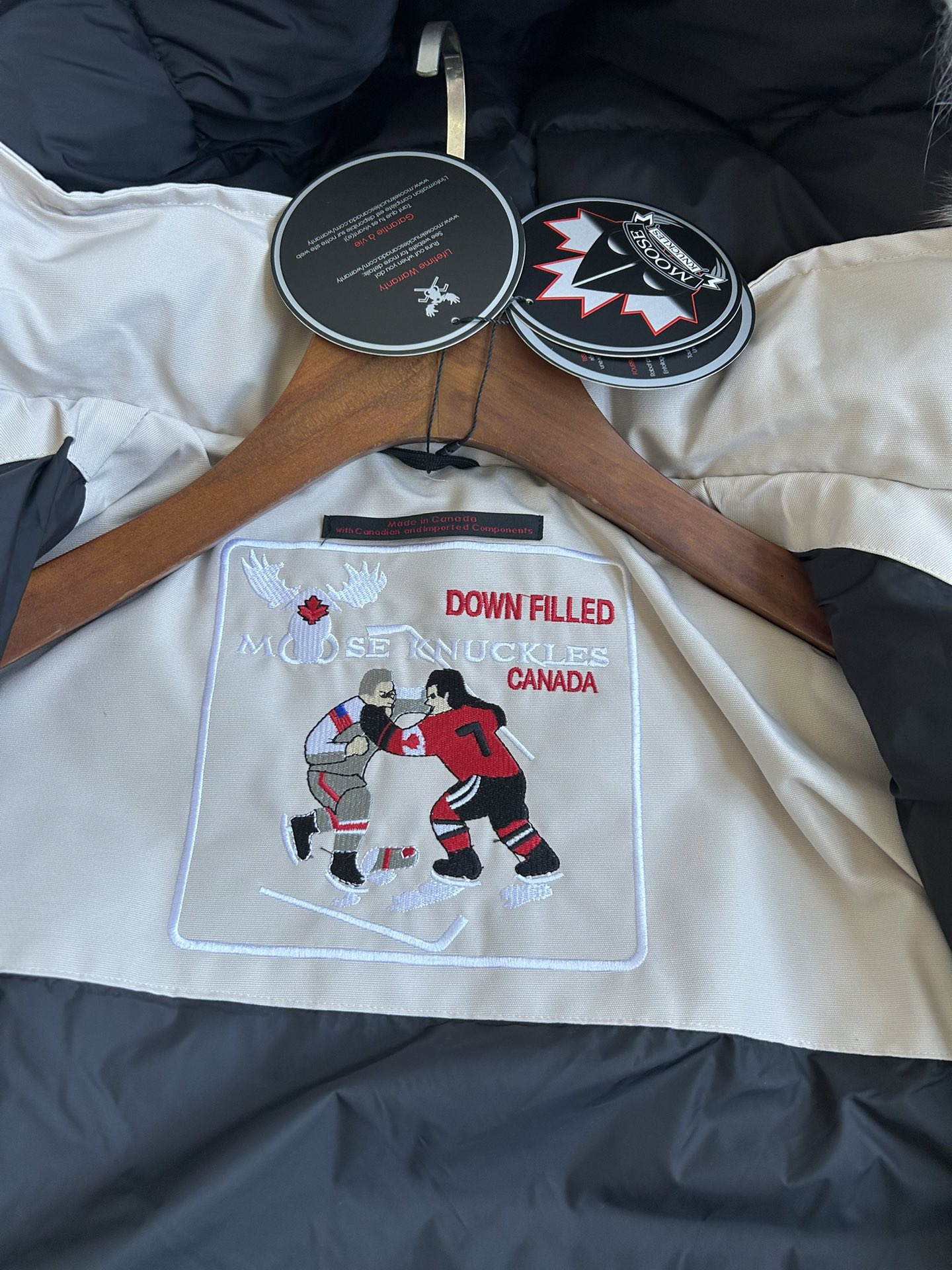 Moose Knuckles 06 Men Winter Jacket Size S-XXL Beige