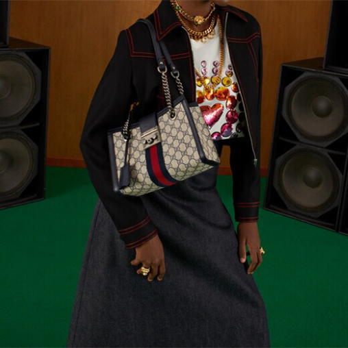 Gucci GG Supreme Padlock Women Shoulder Bags Size 26*18*10cm