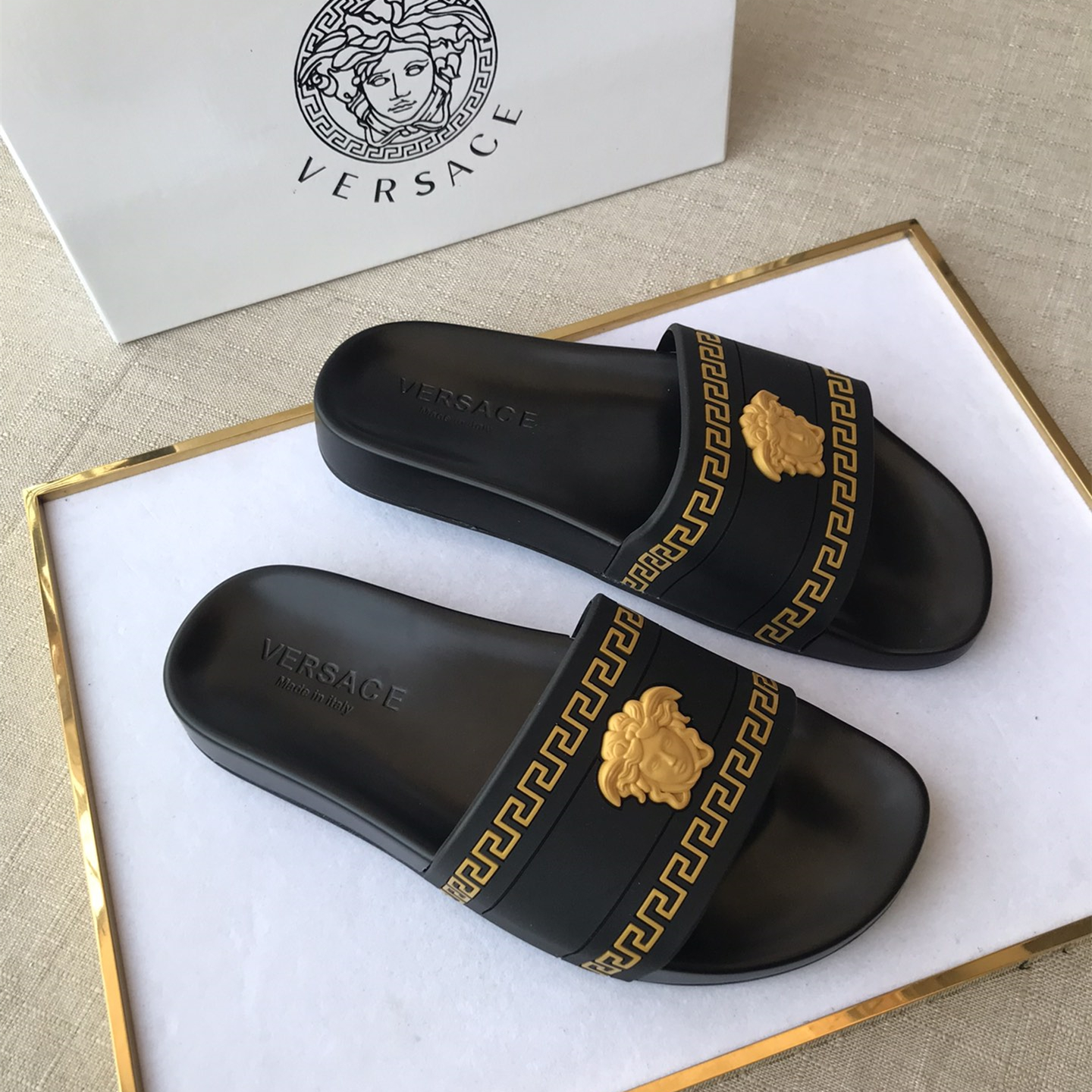 Versace Mens Women Sandals Gr. 36-46