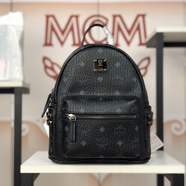 MCM Stark Side Studs Backpack in Visetos 4-Size