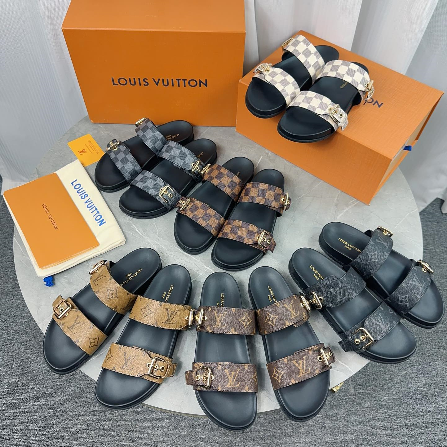 Louis Vuitton Slippers Size 36-45 6-Color