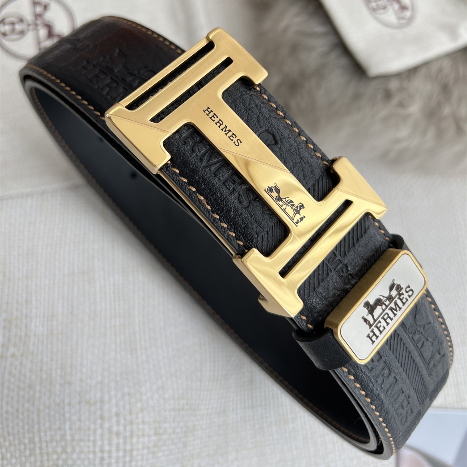 Hermes Mens Belt Width 3.8cm