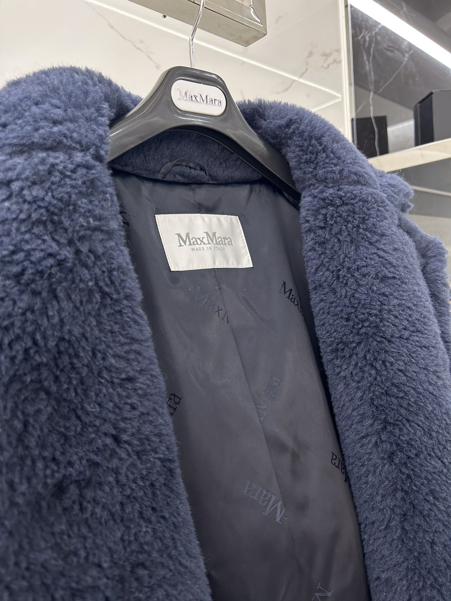 Max Mara Teddy fur long coat Size XS-M