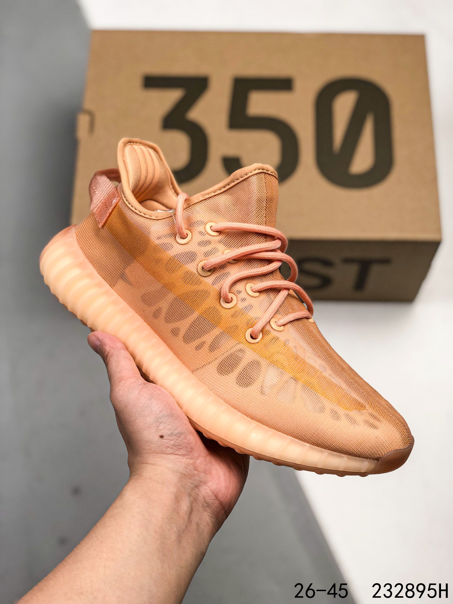 Yeezy 350 Boost 350 V2 Mono Lce Mens/Women Sneakers Shoes Orange 36 - 45