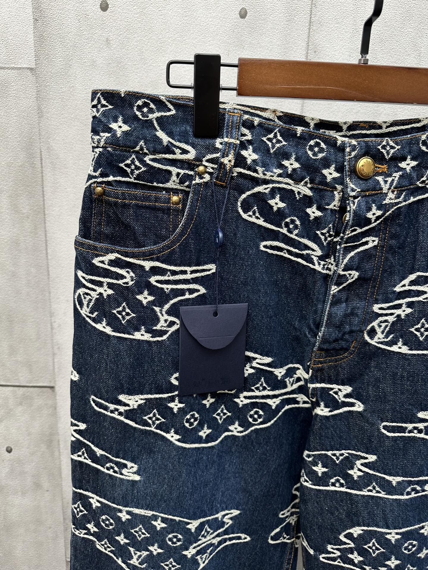 Louis Vuitton Unisex Jeans Size S-XL