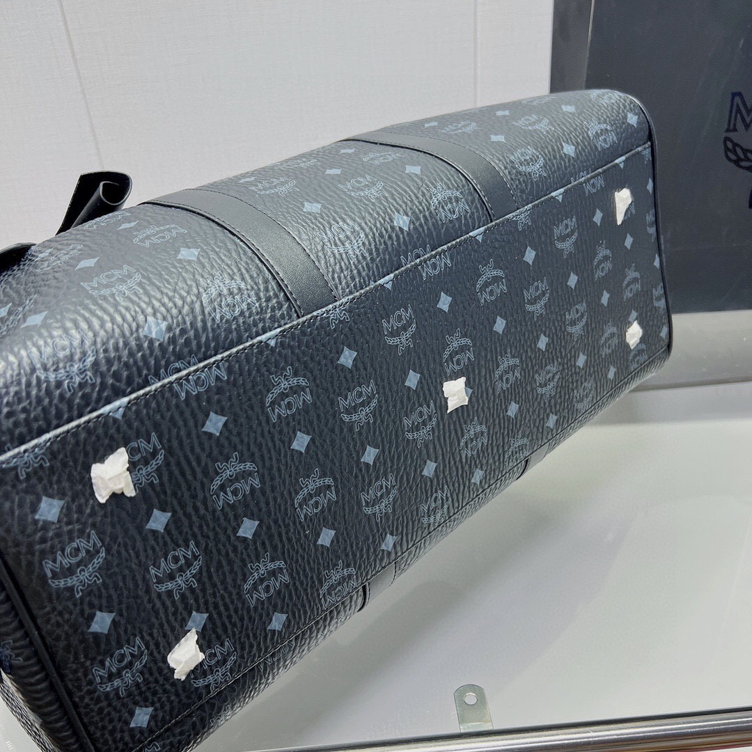 MCM Ottomar Weekender Travel Bags in Visetos Size 45cm