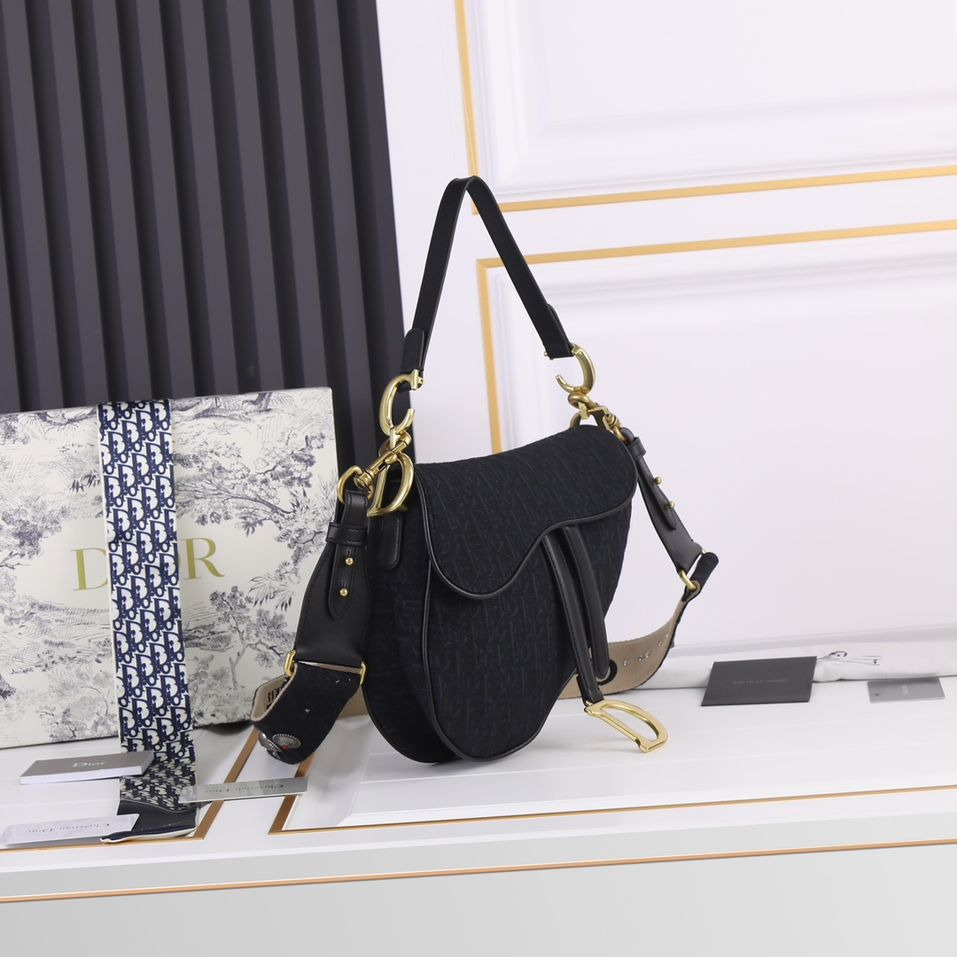 Dior Saddle Bags With Strap Women Shoulder Bags Size 25.5*20*6.5cm
