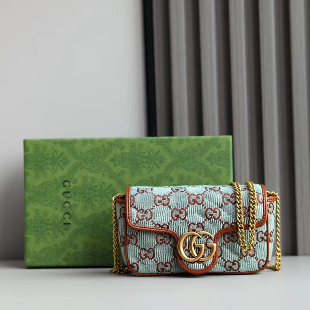 Gucci GG Ultra mini Women Shoulder Bags Size 16.5*9.5*4.5cm