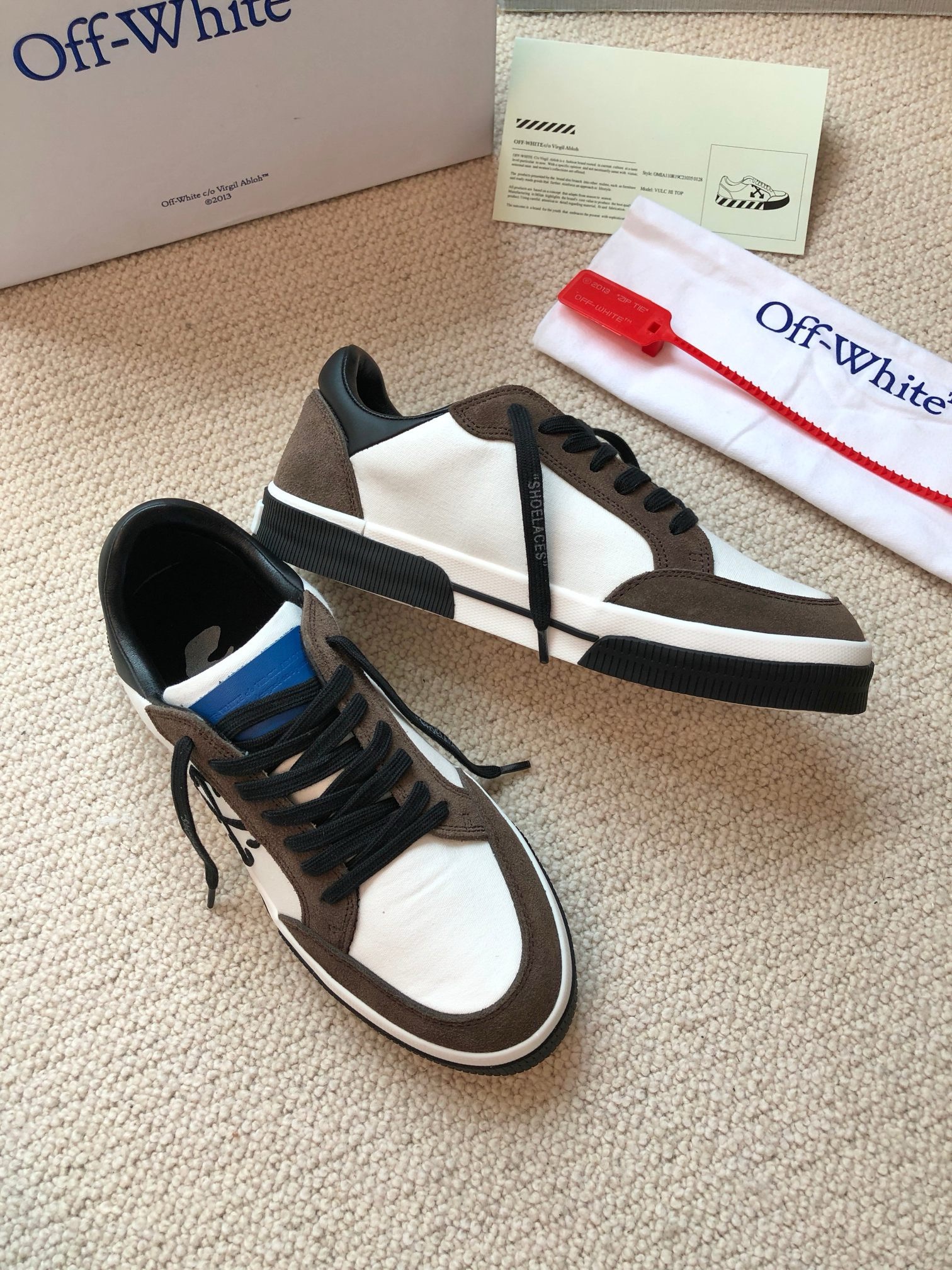 OFF White 2024ss New Low Vulcanized Sneaker Size 36-45