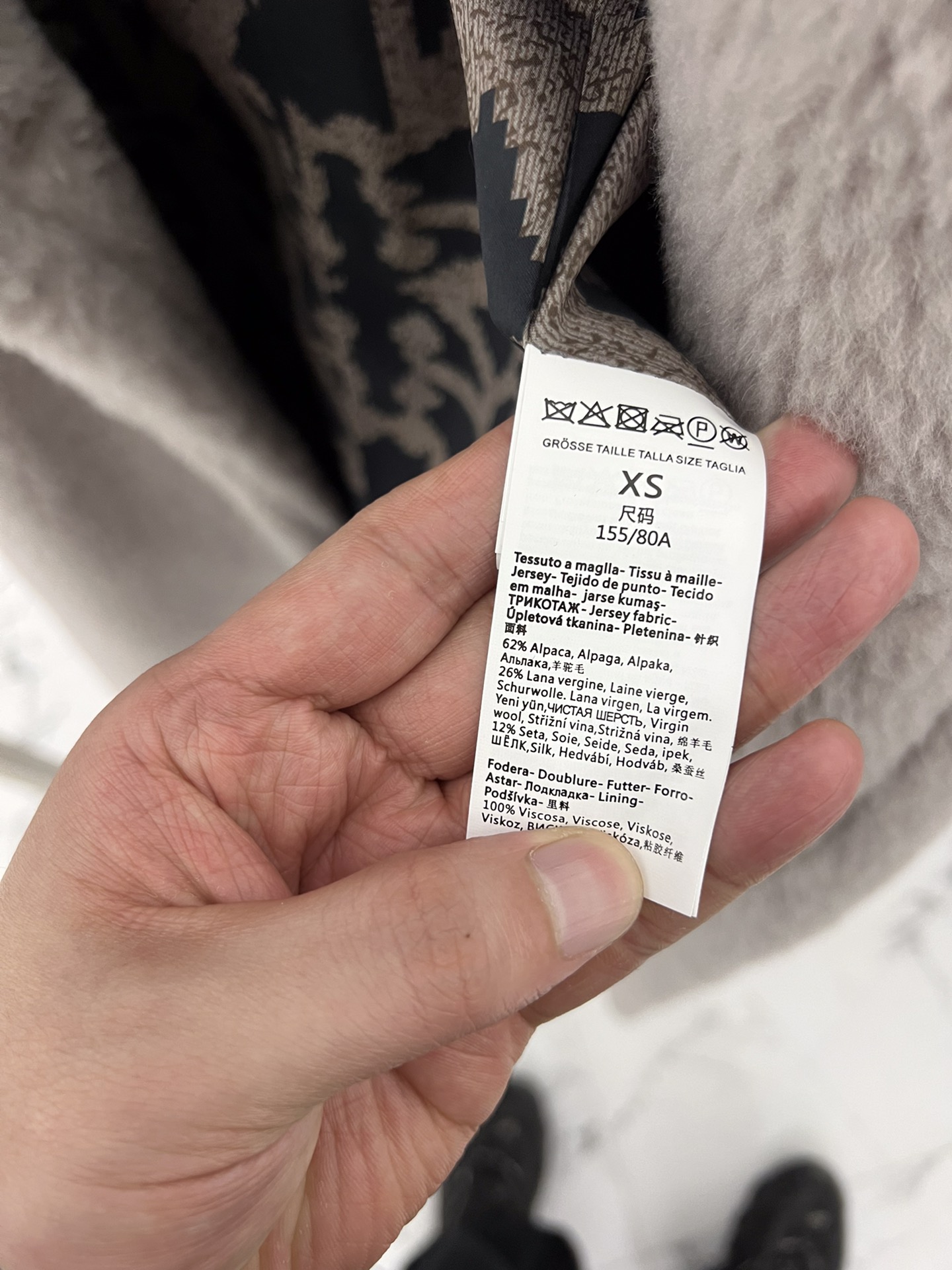 Max Mara Teddy fur long coat Size XS-M