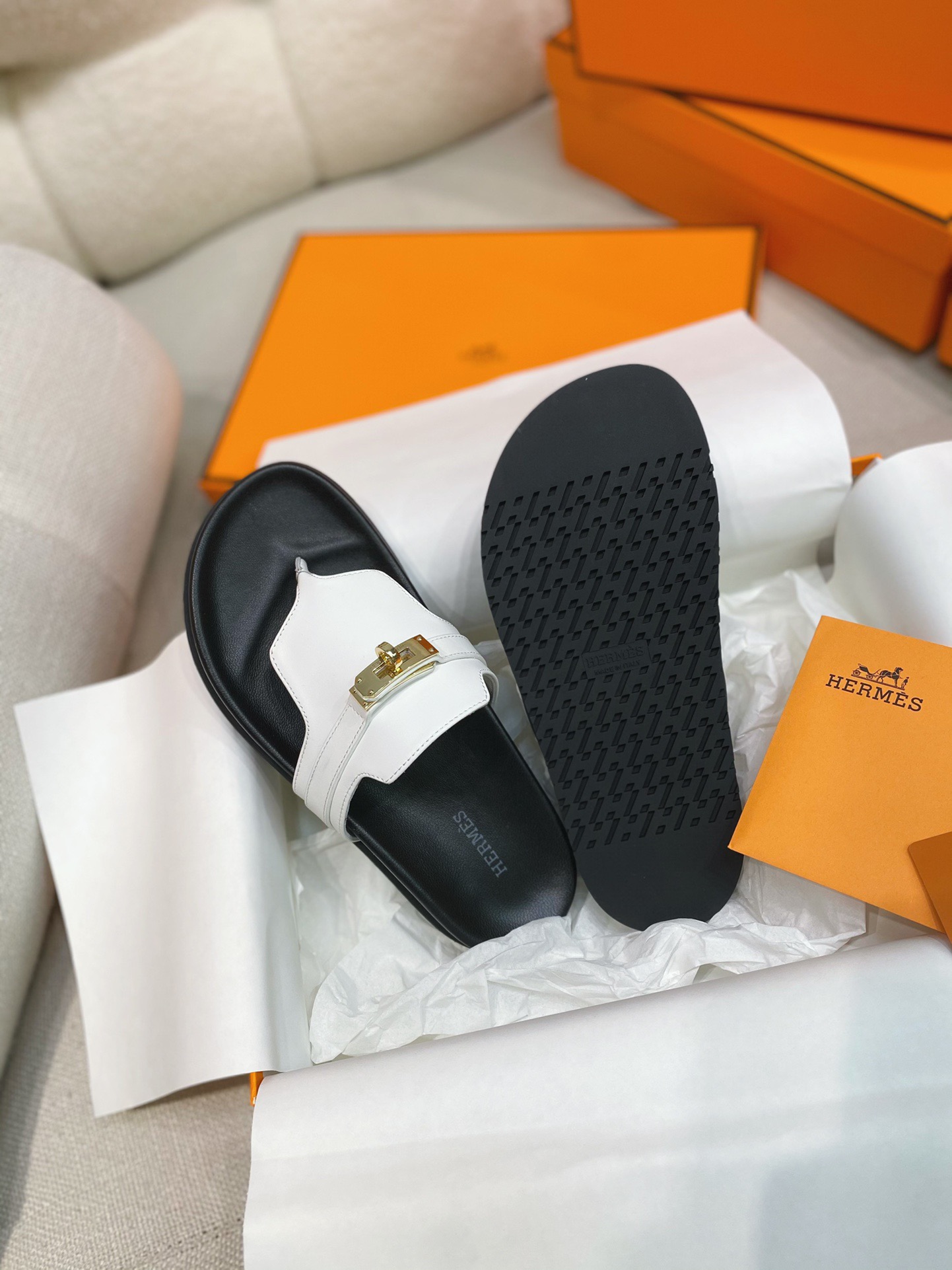 Hermes Kelly Empire Slippers Size 35-40