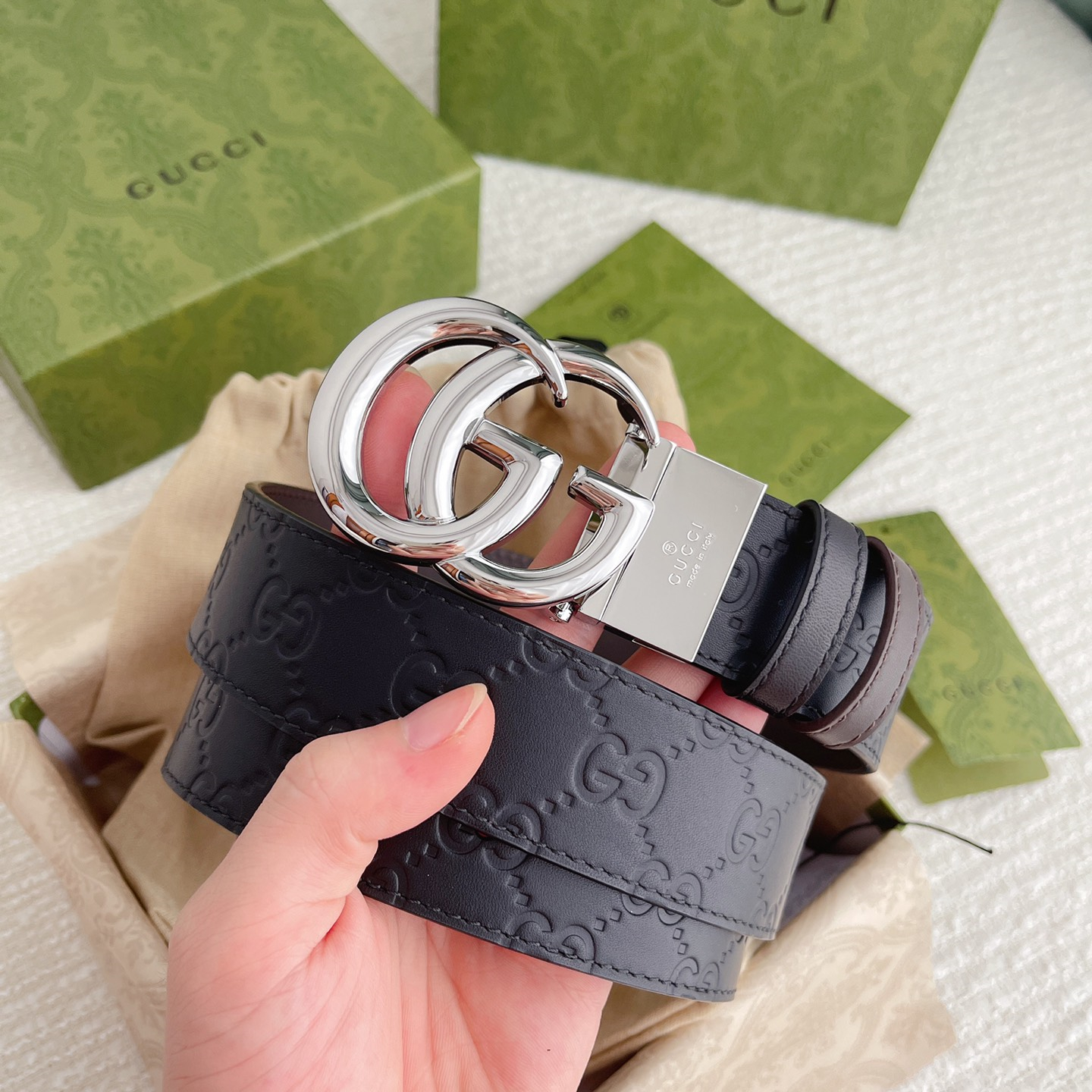 Gucci Mens Belt Width 3.8cm