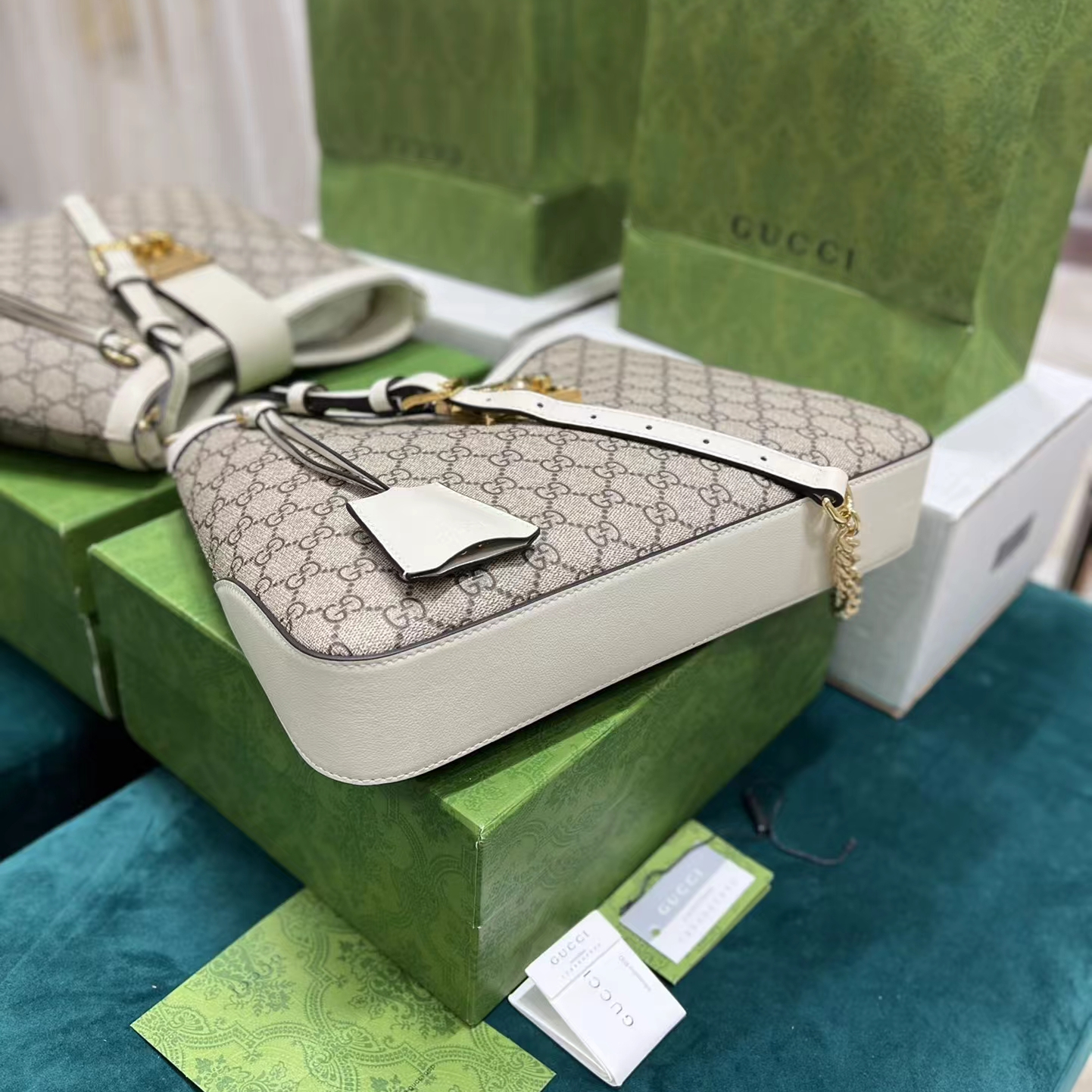 Gucci GG Ophidia GG Women Shoulder Bags Size 32.5*24*5.5cm