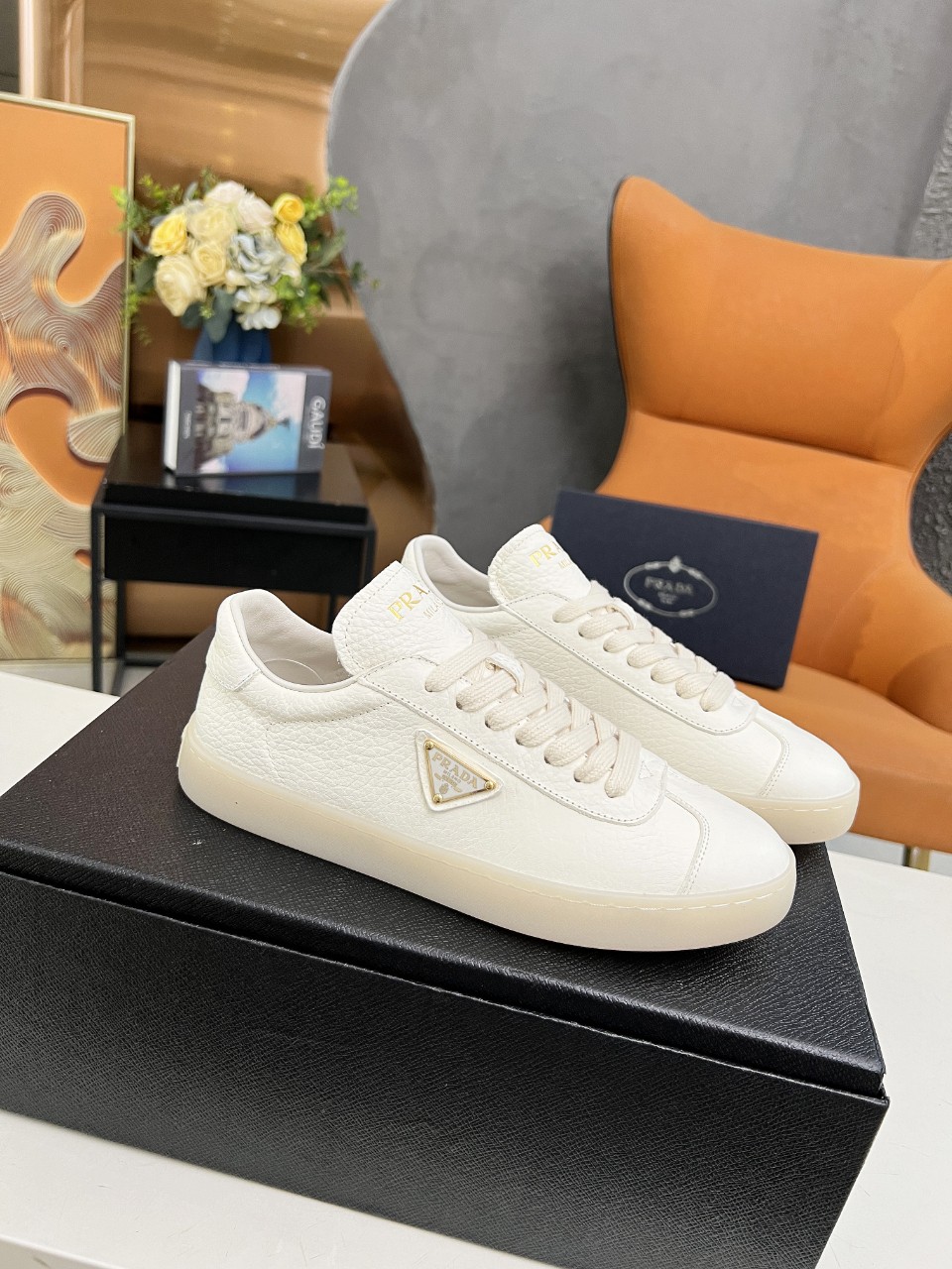 Prada Lane Deer Leather Sneakers Size 36-45