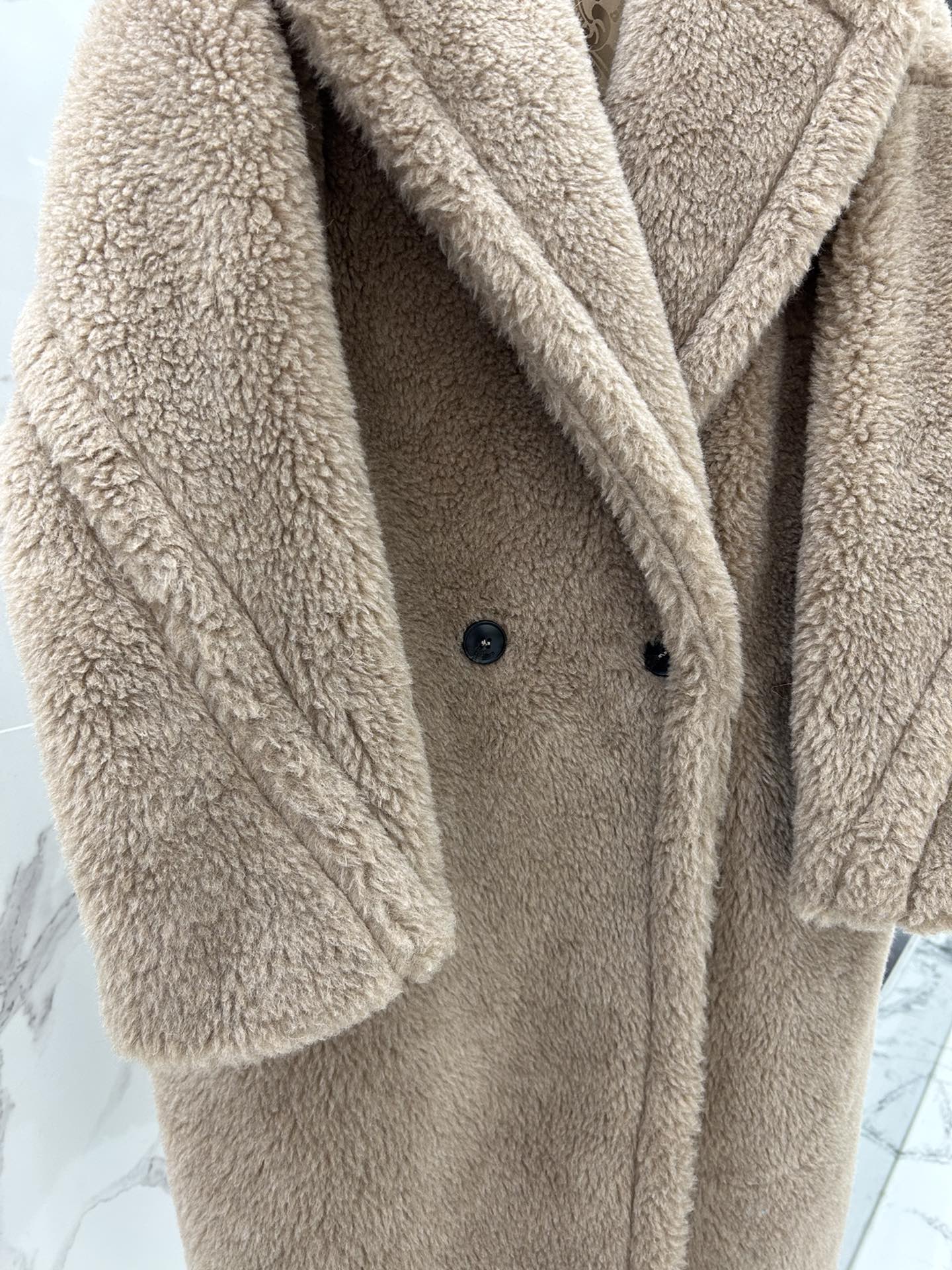 Max Mara Teddy fur long coat Size XS-M