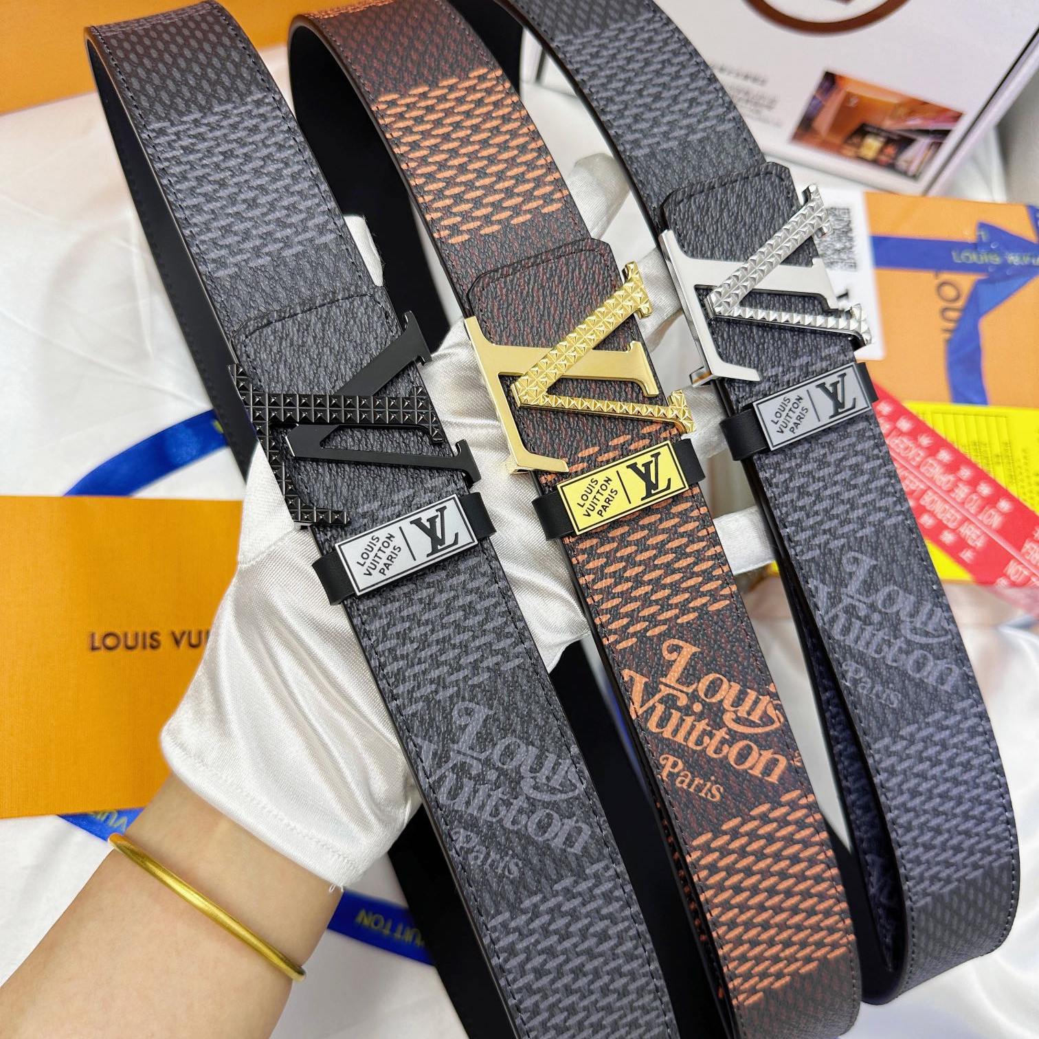 Louis Vuitton Mens Belt Width 3.8cm