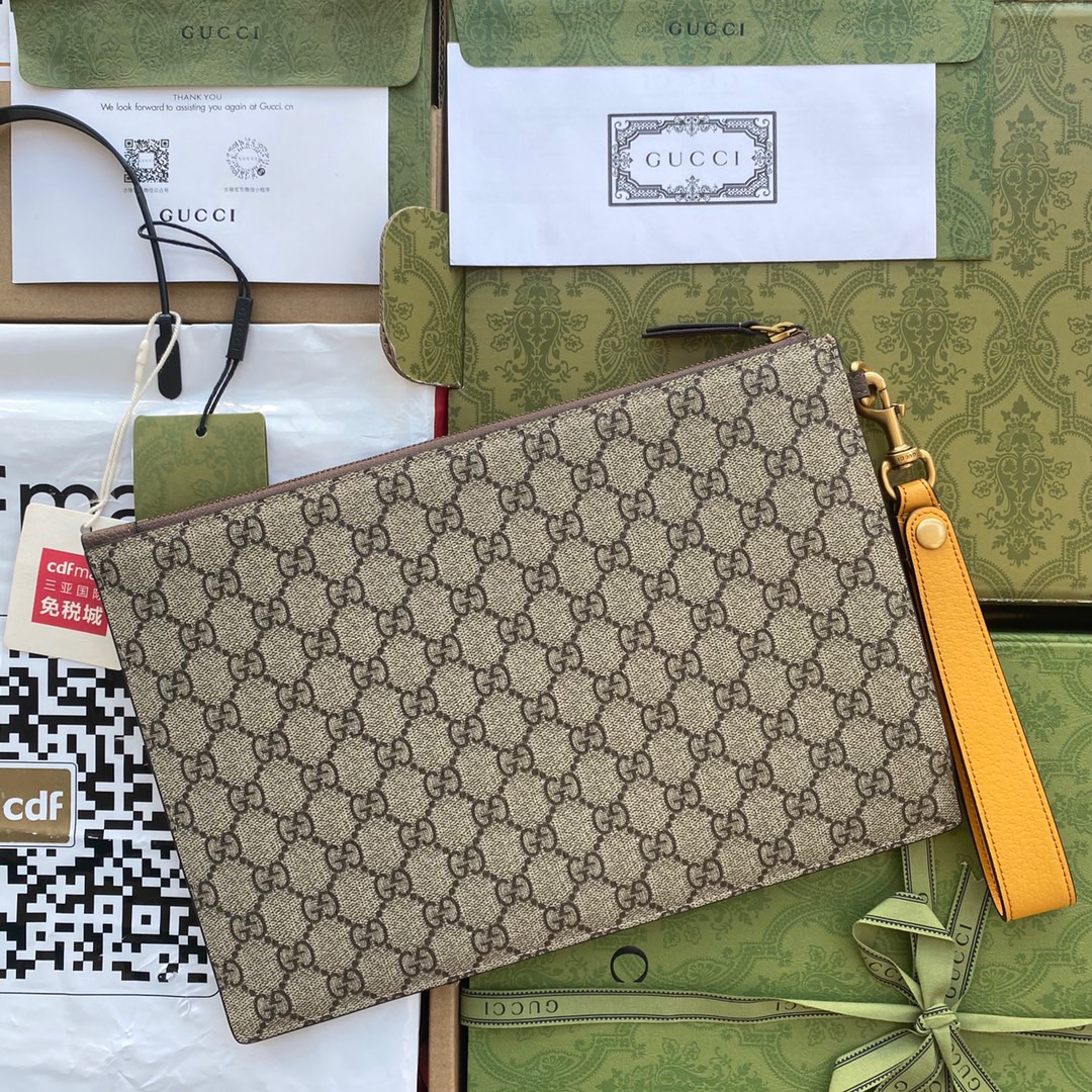 Gucci Neo Vintage GG Supreme Clutch Size 30.5*21*1.5cm Style 473956