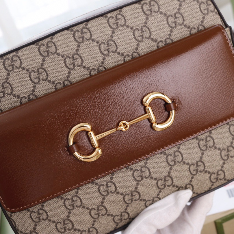 Gucci GG Horsebit 1955 Women Shoulder Bags Size 22.5*17*6.5cm